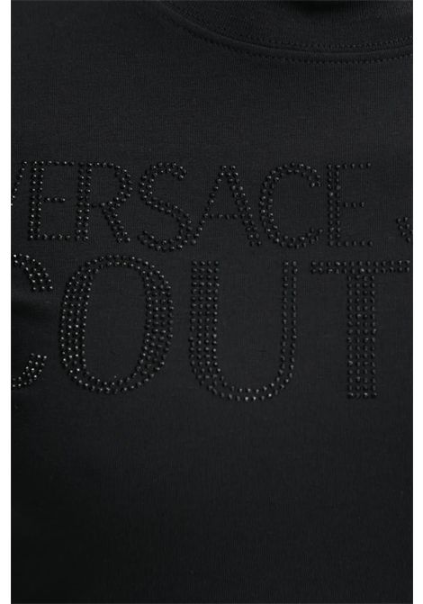 Abito T-shirt cristalli Institutional Logo VERSACE JEANS COUTURE | Abiti | 78HAOS04 CJ01S899